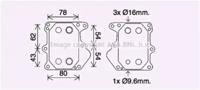 AVA QUALITY COOLING fd3625 -  масляный радиатор, двигательное масло